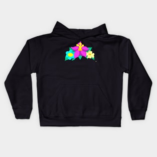 Flower Print Kids Hoodie